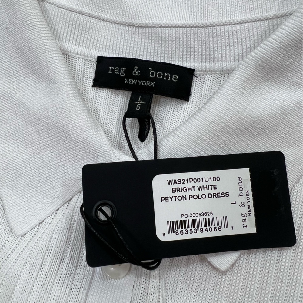 NWT๐ rag & bone Peyton Polo Knit Dress SZ-L - Picture 11 of 14